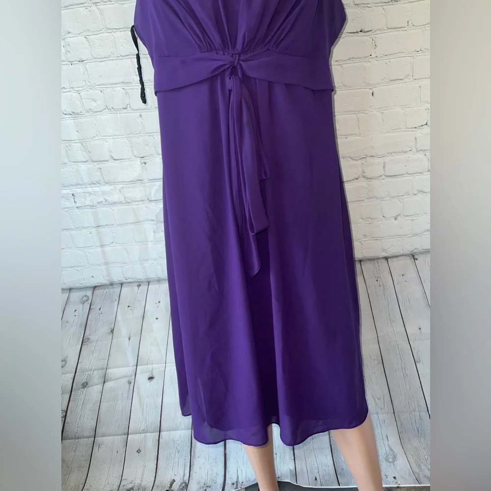 S.L. Fashions Dark Purple Bow Tie Fancy Dress size 14 - Picture 3 of 8